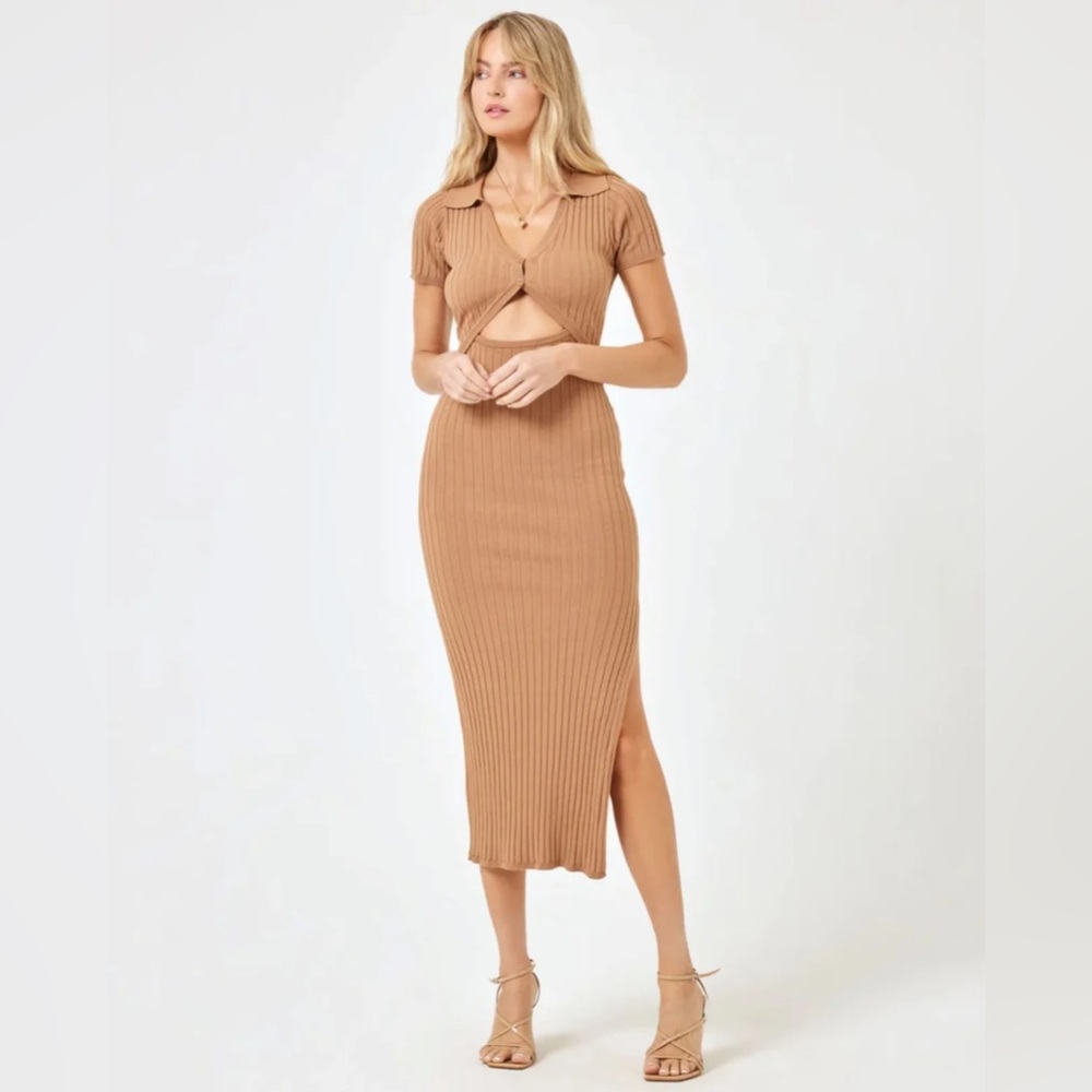 NWT L-Space Lena Dress Camel
